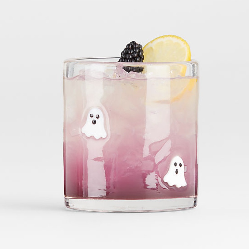 New! 🥃🍹✨EXCLUSIVE Crate&Barrel 👻👻👻 Icon Double Old-Fashioned Glass LIMITED